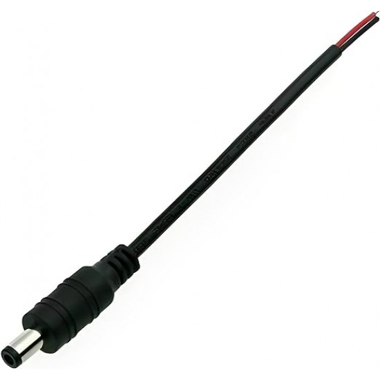 Cable Power Male Connector For Cctv Camera Power 26Cm