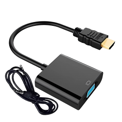 Convert Hdmi Male To Vga+Audio Female