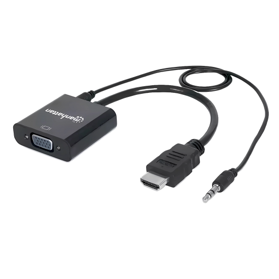 Convert Hdmi Male To Vga+Audio Female
