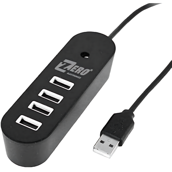 Hub 4 Port Zero Usb 2.0 ZR-203 Hub 4 Port Zero Usb 2.0 ZR-203