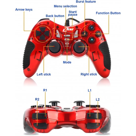 Game Pad Wired USB Controller ZERO singel zr-5001