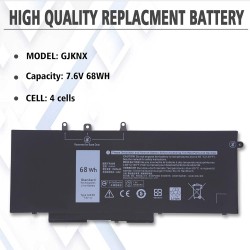 Battery Laptop Dell 5580 / 5480 7.6V 62W 8200Mah Orginal Battery Laptop Dell 5580 / 5480 7.6V 62W 8200Mah Orginal