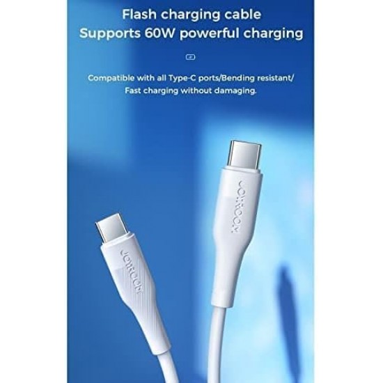 Cable Charger Mobile Joyroom Type-C To Type-C S-1830M3 1.8M White