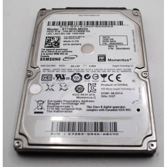 Hard Hdd Samsung 1Tb Sata 2.5"