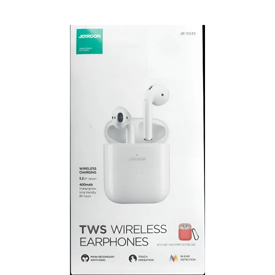 Airpods Joyroom Wireless Bluetooth Jr-T03S Lite White Airpods Joyroom Wireless Bluetooth Jr-T03S Lite White