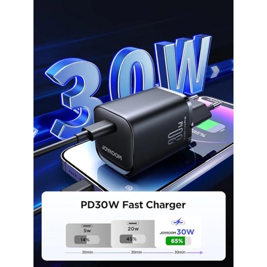 Charger Mobile Joyroom Type-C (PD) 30W JR-TCF07EU Black