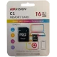 Card Memory Hikvision 16Gb Micro Sd With Adapter