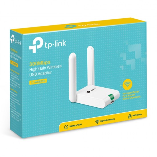 Usb Wifi Adapter Tp-Link Wireless Wps 300Mbps Tl-Wn822N