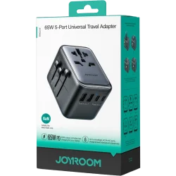 Charger Mobile Joyroom 3xUsb 1×PD Charging 65w JR-TCW02 Black