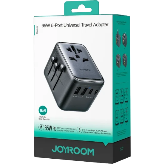 Charger Mobile Joyroom 3xUsb 1×PD Charging 65w JR-TCW02 Black Charger Mobile Joyroom 3xUsb 1×PD Charging 65w JR-TCW02 Black