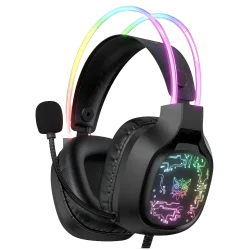 Headset Gaming onikuma With RGB LED X22 Black