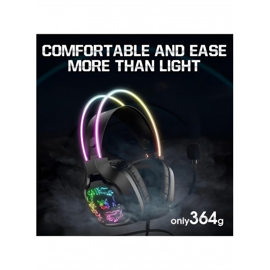 Headset Gaming onikuma With RGB LED X22 Black