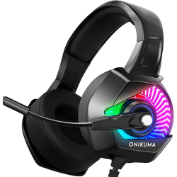 Headset Gaming onikuma With RGB LED K6 Black Headset Gaming onikuma With RGB LED K6 Black