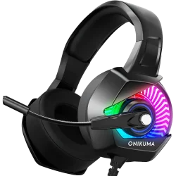 Headset Gaming onikuma With RGB LED K6 Black