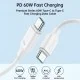 Cable Charger Mobile Joyroom Type-C To Type-C 60W S-CC060A9 1M White