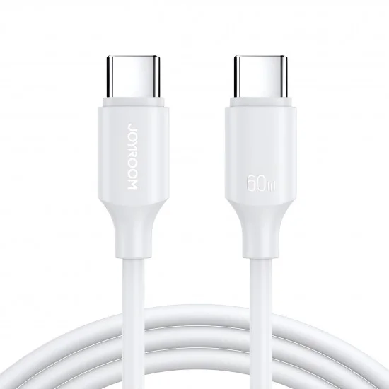 Cable Charger Mobile Joyroom Type-C To Type-C 60W S-CC060A9 1M White