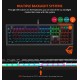 Keyboard Wired Meetion Gaming Blue Switch RGB MT-MK500 Black