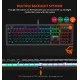 Keyboard Wired Meetion Gaming Blue Switch RGB MT-MK500 Black