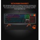 Keyboard Wired Meetion Gaming Blue Switch RGB MT-MK500 Black