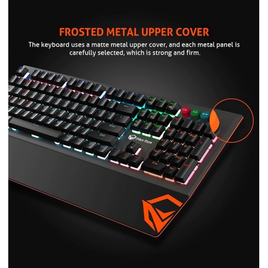 Keyboard Wired Meetion Gaming Blue Switch RGB MT-MK500 Black