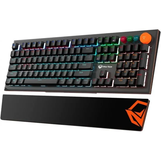 Keyboard Wired Meetion Gaming Blue Switch RGB MT-MK500 Black