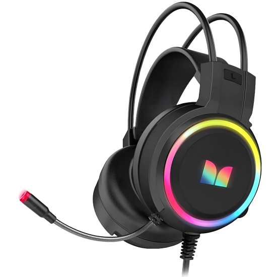 Headset Gaming MONSTER With RGB LED G500 Black