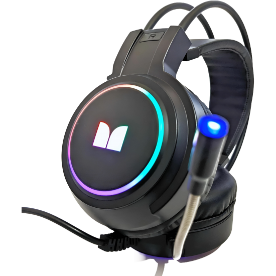 Headset Gaming MONSTER With RGB LED G500 Black