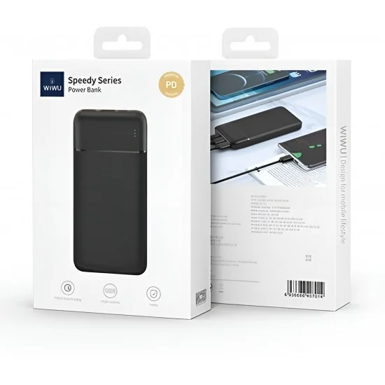 Power Bank WIWU 22.5W 10000Mah -3PORT- Speedy JC-19 Black