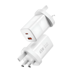Charger Mobile WIWU Nano USB+PD 65W Wi-U012 White Charger Mobile WIWU Nano USB+PD 65W Wi-U012 White