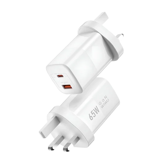 Charger Mobile WIWU Nano USB+PD 65W Wi-U012 White Charger Mobile WIWU Nano USB+PD 65W Wi-U012 White