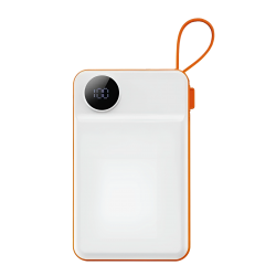 Power Bank WIWU 22.5W 10000Mah 2 Input/5 Output Wi-P007 WHITE+ORANGE Power Bank WIWU 22.5W 10000Mah 2 Input/5 Output Wi-P007 WHITE+ORANGE