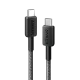 Cable Charger Mobile Anker 322 Type-C To Type-C 6FT A81F6H11 1M Black