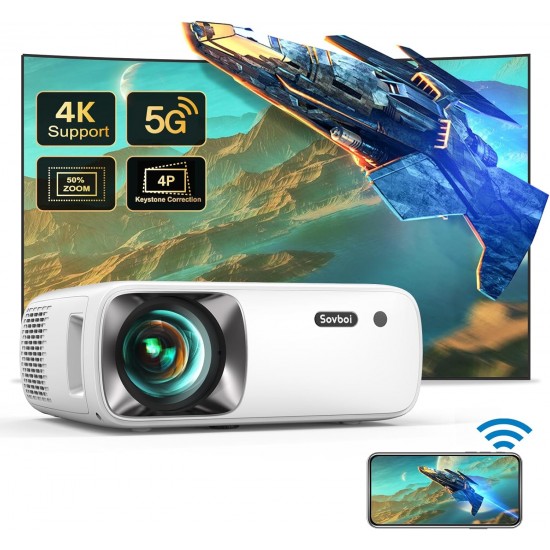 Projector Sovboi Vb2 Led 120000H 4K , Wifi , Bluetooth , Usb , Hdmi Projector Sovboi Vb2 Led 120000H 4K , Wifi , Bluetooth , Usb , Hdmi