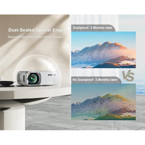 Projector Sovboi Vb2 Led 120000H 4K , Wifi , Bluetooth , Usb , Hdmi Projector Sovboi Vb2 Led 120000H 4K , Wifi , Bluetooth , Usb , Hdmi