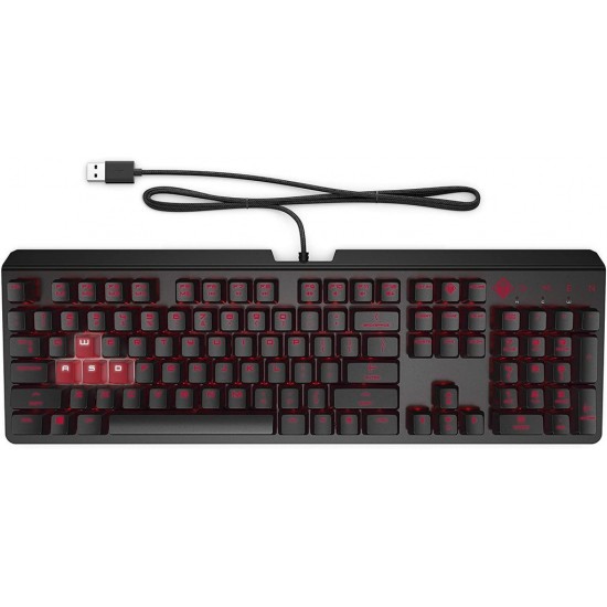 Keyboard Wired HP Omen Gaming Mechanical Red Switch 6YW76AA Keyboard Wired HP Omen Gaming Mechanical Red Switch 6YW76AA