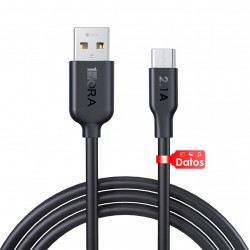 Cable Charger Mobile 1Hora Pvc Usb To Type-C Cab237 1M Black Cable Charger Mobile 1Hora Pvc Usb To Type-C Cab237 1M Black