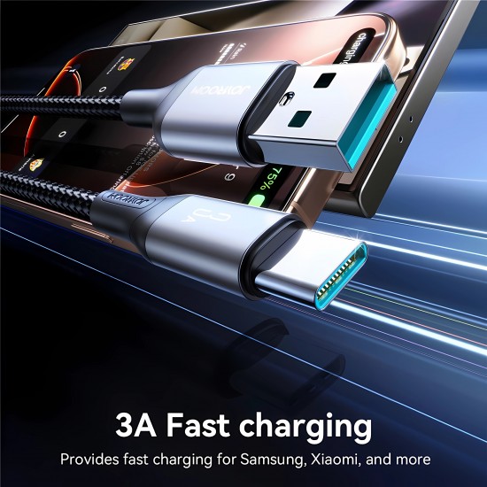 Cable Charger Mobile Joyroom 3A Fast Usb To Type-C 1M S-A28 Black