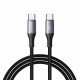 Cable Charger Mobile Joyroom 60w Fast Type-C To Type-C 2M S-A28 Black Cable Charger Mobile Joyroom 60w Fast Type-C To Type-C 2M S-A28 Black