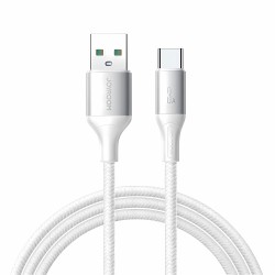 Cable Charger Mobile Joyroom 3A Fast Usb To Type-C 2M S-A28 White Cable Charger Mobile Joyroom 3A Fast Usb To Type-C 2M S-A28 White