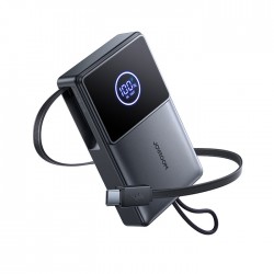 Power Bank Mobile Joyroom Mini 22.5W Retractable Cable 10000Mah JR-PR1 Black Power Bank Mobile Joyroom Mini 22.5W Retractable Cable 10000Mah JR-PR1 Black