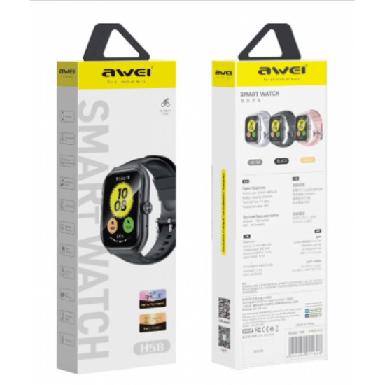 Smart Watch Awei Amoled H58 Black Smart Watch Awei Amoled H58 Black
