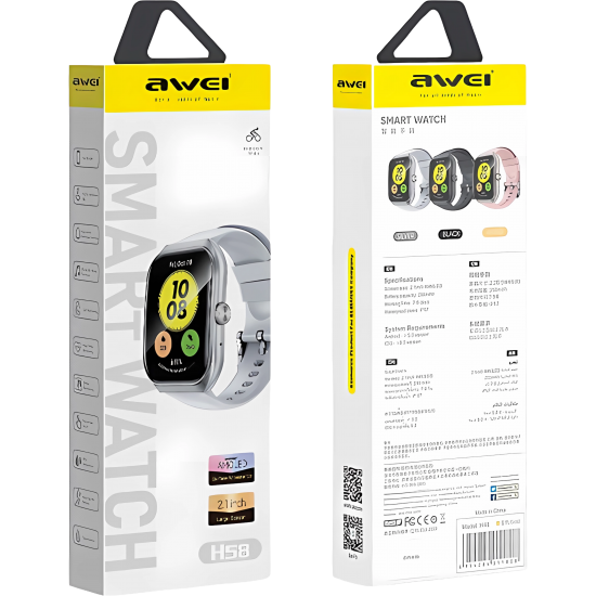 Smart Watch Awei Amoled H58 Silver Smart Watch Awei Amoled H58 Silver