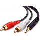 Cable Audio 1*2 Male To 2 Male 1.5.M Cable Audio 1*2 Male To 2 Male 1.5.M