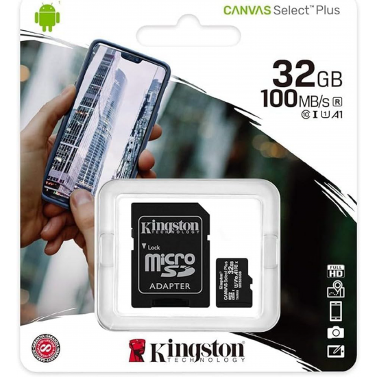 Card Memory Kingstone 32Gb Micro Sd With Adapter