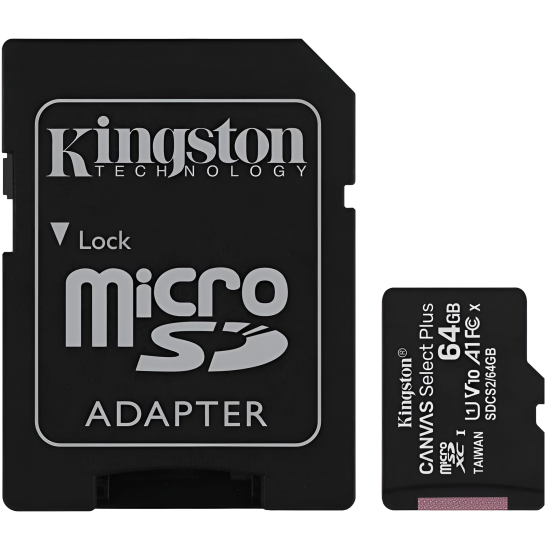 Card Memory Kingstone 64Gb Micro Sd With Adapter