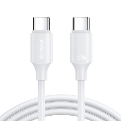 Cable Charger Mobile Joyroom Type-C To Type-C 60W S-A14 1.2M White Cable Charger Mobile Joyroom Type-C To Type-C 60W S-A14 1.2M White