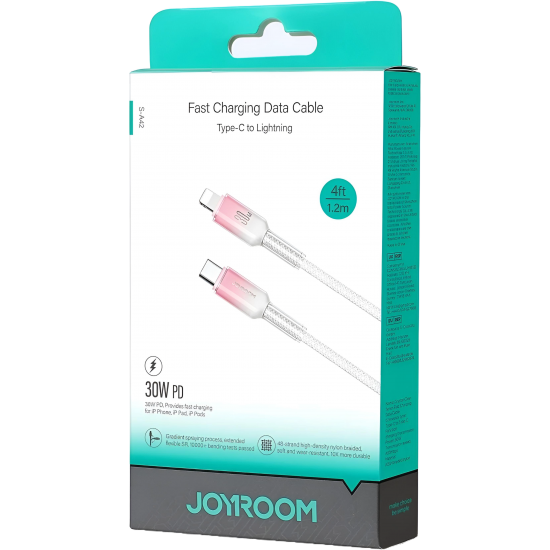 Cable Charger Mobile Joyroom 30W Fast Type-C To Iphone S-A42 1.2M White
