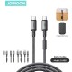 Cable Charger Mobile Joyroom PD Type-C To Type-C 60W S-A50 1.2M Dark Gray Cable Charger Mobile Joyroom PD Type-C To Type-C 60W S-A50 1.2M Dark Gray