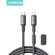 Cable Charger Mobile Joyroom PD Type-C To Type-C 60W S-A50 1.2M Dark Gray Cable Charger Mobile Joyroom PD Type-C To Type-C 60W S-A50 1.2M Dark Gray