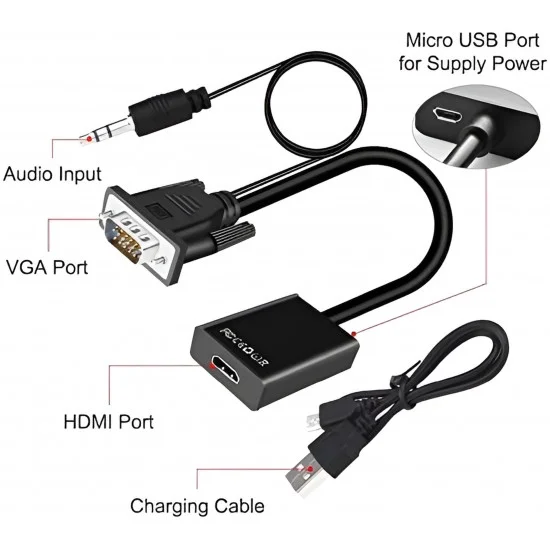 Convert Vga Male To Hdmi Female